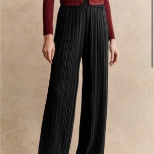 Sezane Pleated Jimmy Trouser, Size 12, New with Tags!